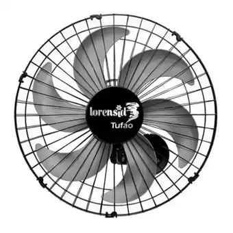 Supermercados Mateus Ventilador preto bivolt para parede tufão max loren sid 50cm oferta