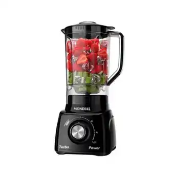 Supermercados Mateus Liquidificador turbo power l-99-fb preto mondial oferta