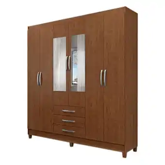 Supermercados Mateus Guarda roupa 6 portas 3 gavetas toledo dakar visão oferta