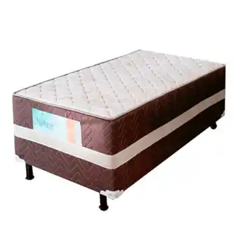 Colchão box topazio unibox macro bonnel 88x64 marrom