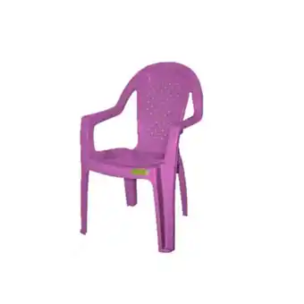 Supermercados Mateus Cadeira de plástico topplast com braço lilás oferta