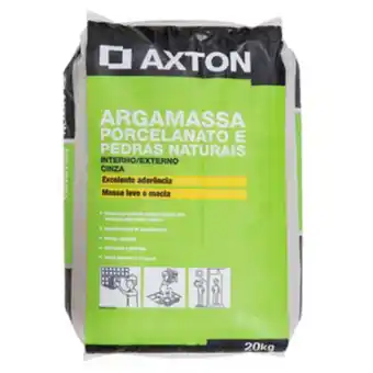 Leroy Merlin Argamassa porcelanato interno e externo cinza 20kg axton oferta