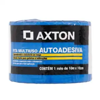 Fita multiuso asfáltica autoadesiva 10cmx10m axton