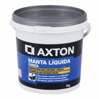 Leroy Merlin Manta líquida 4kg cinza axton oferta