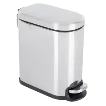 Lixeira de banheiro dustbins remix slim cromada 5l sensea