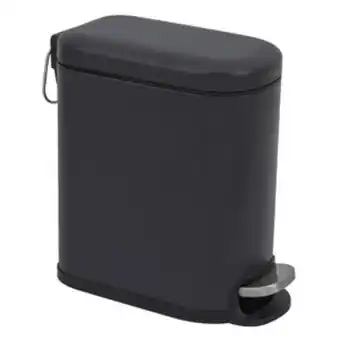 Lixeira de banheiro dustbins remix slim preta 5l sensea