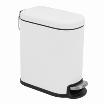 Leroy Merlin Lixeira de banheiro dustbins remix slim branca 5l sensea oferta