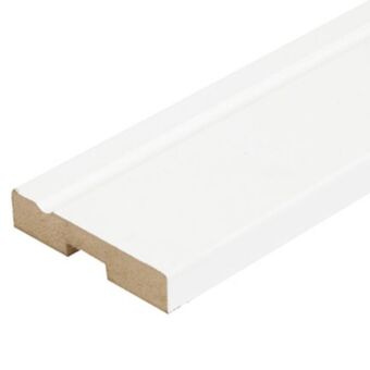 Rodapé de mdf branco max 7x240cm eucafloor