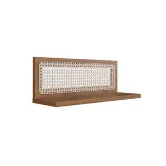 Prateleira suporte visível garapa 60x20cm origem artemobili