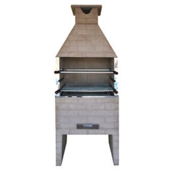 Leroy Merlin Churrasqueira pré-moldado concreto refratário estilo 74cm 17 peças atacadão lazer oferta