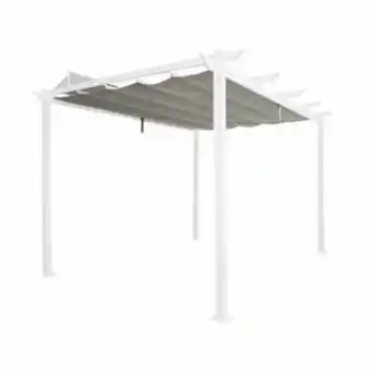 Leroy Merlin Pergolado aluminio omega cinza e branco 2,54x4m naterial oferta