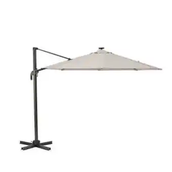 Leroy Merlin Ombrelone aluminio lateral avea led taupe 290cm naterial oferta
