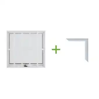Leroy Merlin Janela maxim-ar 0,60x0,60m alumínio pintado branco grade quadrada com guarnição linha vivace artens oferta
