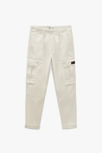 ZARA Calça cargo relaxed fit oferta