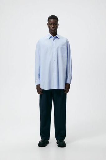 ZARA Camisa com estampa geométrica oferta