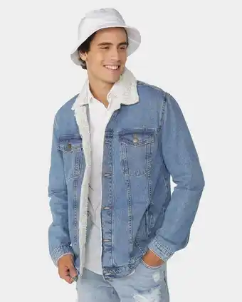 Jaqueta jeans masculina denim claro pool by riachuelo