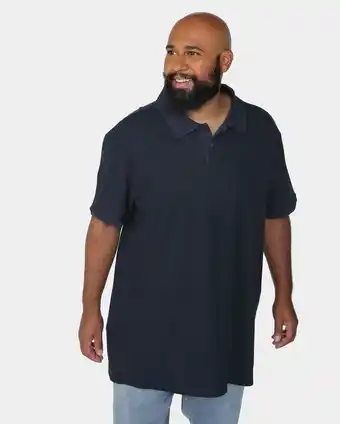 Camisa polo plus size masculina manga curta azul marinho allman by riachuelo