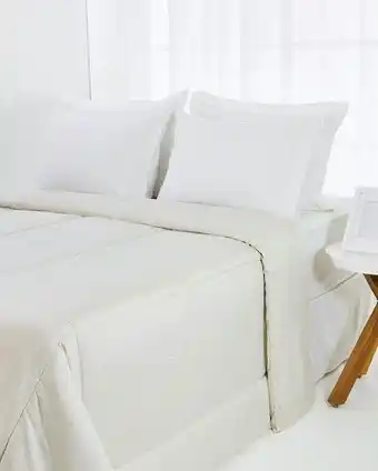 Edredom casal linen bege casa riachuelo