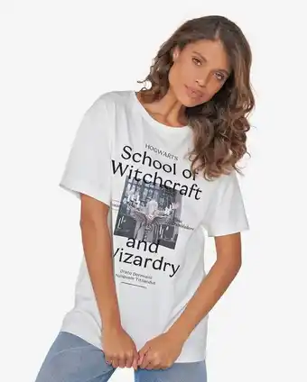 Riachuelo Camiseta feminina alongada manga curta harry potter branco riachuelo oferta