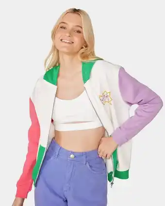 Blusa de moletom feminina com capuz rugrats branco riachuelo