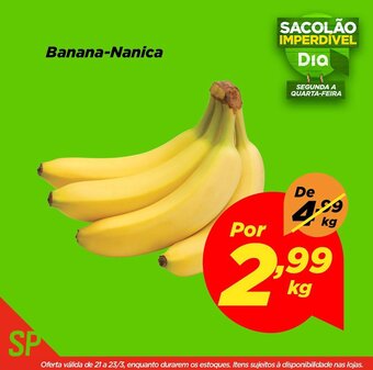 Dia Banana Nanica 1kg oferta