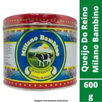 Queijo do reino milano bambino 600g