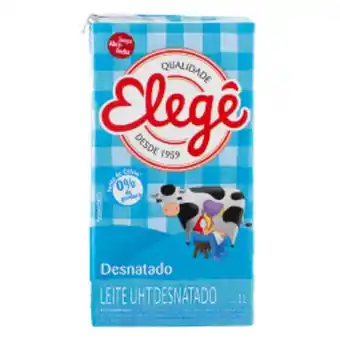 Rede Compras Leite desnatado elegê caixa 1l oferta