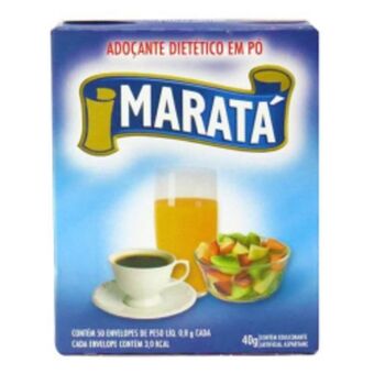 Adoçante em pó maratá caixa 40g c/50 unidades