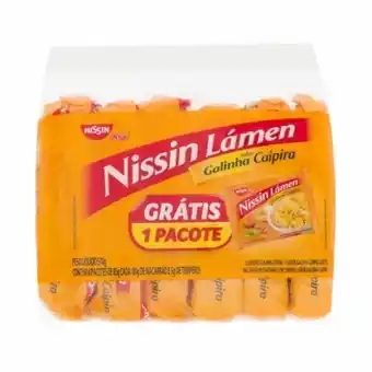 Kit miojo nissin lamen galinha caipira l6p5 510g