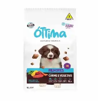 Ração para cães ottima filhotes carne e vegetais 2,5kg