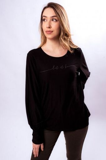 Blusa feminina jovem preto