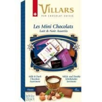 Chocolate villars ao leite amargo mini sortidos 250g
