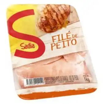 Mercadinhos São Luiz Filé de peito de frango sadia bandeja 1kg oferta