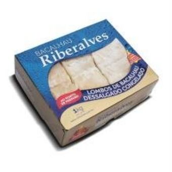Lombo de bacalhau riberalves congelado dessalgado 1kg