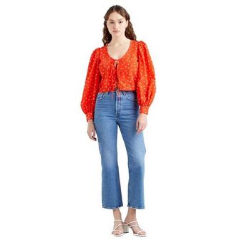 Levi's Blusa levis fawn tie blouse oferta