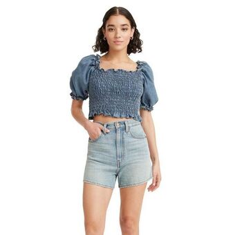 Levi's Blusa levis rey smocked oferta
