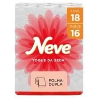 Angeloni Papel higiênico neve neutro folha dupla 30m. pacote leve 18 pague 16 rolos oferta