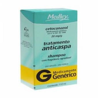 Cetoconazol 200 mg medley genericos 110ml shampoo