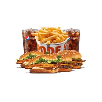 Burger King 2 chicken jr oferta