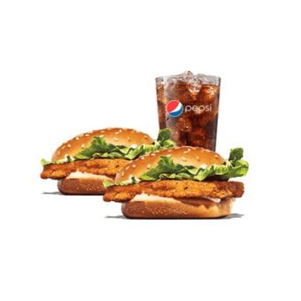 Burger King 2 chicken jr. oferta