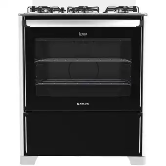 Zema Fogão 5 bocas atlas new utop mesa de inox - branco bivolt oferta