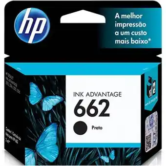 Kalunga Cartucho hp 662 preto original (cz103ab) para hp deskjet 2516, 3516, 3546, 2546, 1516... oferta