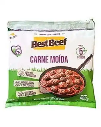 Carne moida bovina best beef congelada pacote 800g