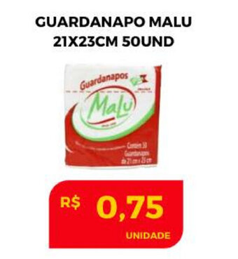 Guardanapo Malu 21x23cm 50und