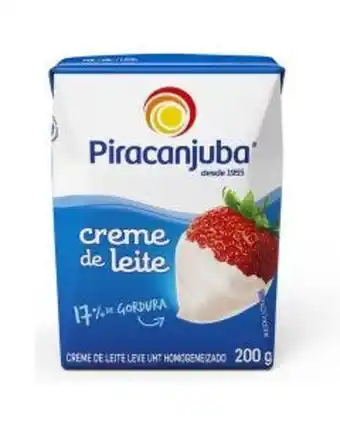 Covabra Supermercados Creme de leite piracanjuba 200g oferta