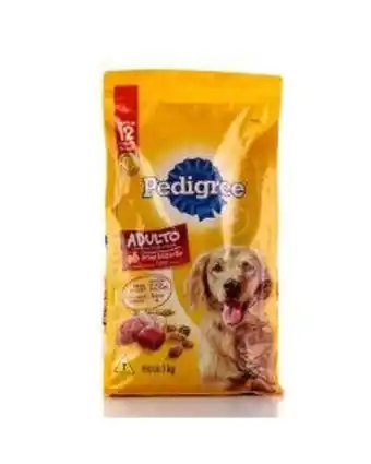 Alimento para cães pedigree carne, frango e cereais 1kg