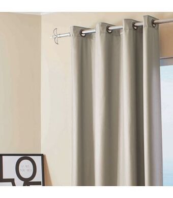 Cortina corta luz pvc bege la viere 1,30x1,70m 1630b
