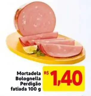 Mercado Extra Mortadele Bolognella Perdigao fatiada 100g oferta