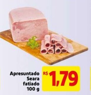 Mercado Extra Apresuntado Seara fatiado 100g oferta