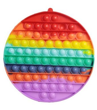 Pop it anti stress redondo world brinquedos 20cm rf2119